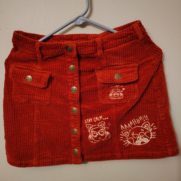 Disney Dresses & Skirts - Disney Burgundy Corduroy Skirt